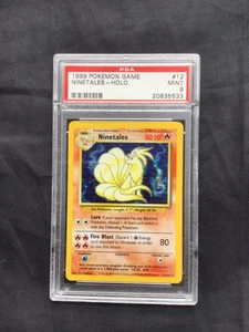 Cartas Pokemon: Conjunto Base Raro Holo: Ninetales 12/102 PSA 9 - Imagen 1 de 6