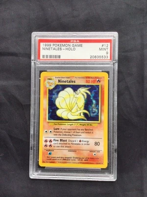 Pokemon Cards: Base Set Rare Holo: Ninetales 12/102 PSA 9 - Image 1 of 4