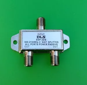 (10 PCS) 2 Way Splitter 950-2150 Mhz (All Port Power Pass) - Foto 1 di 1