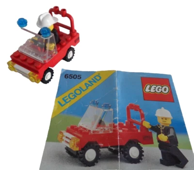 Lego LEGOLAND SET 6505 3 in 1 Feuerwehr Fire Chief´s Car + Original BA 1980 - Bild 1 von 4