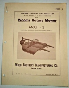 Woods M60F-3 Kreiselmäher Schneider Bediener Bedienungsanleitung IH Schnellwechsler - Bild 1 von 2