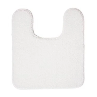 Nueva alfombra contorno de felpa Charter Club Elite BLANCA con respaldo antideslizante Foto 1 de 4