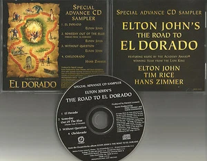 ELTON JOHN w/ HANS ZIMMER Rare ADVNCE 4TRK Sampler PROMO Radio DJ CD 2004 USA - Picture 1 of 1