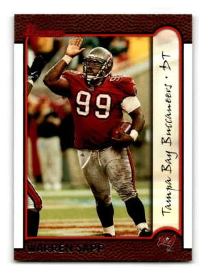 1999-Bowman-#29-Warren Sapp-Tampa Bay Buccaneers - Image 1 of 2