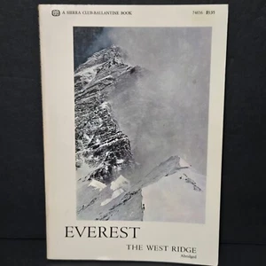 VTG Everest West Ridge by Thomas F. Hornbein 1968 Sierra Club Ballantine Book - Bild 1 von 10