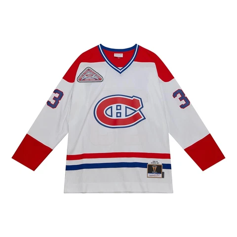 Montreal Canadiens Patrick Roy #33 Mitchell & Ness 1992/93 NHL Blue Line Jersey Cover