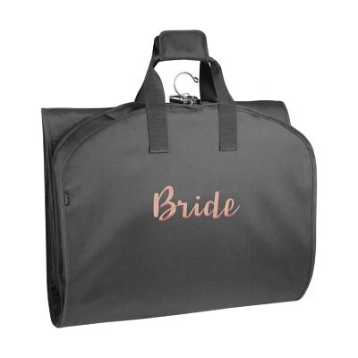 Сумка для одежды WallyBags премиум-класса, тройной дорожный внешний карман, черная — B1 Ro - Изображение 1 из 4