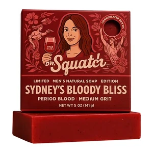 Dr. Squatch Sydney's Bloody Bliss Bar sapone - 5 oz - NUOVO - Foto 1 di 6