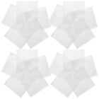  50 Pcs Fettdichte Papiertüten Transparente Papierbeutel Weiße Kraftpapier
