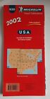 Michelin USA Motoring & Tourist Map 2002 - 1:3,450,000 Scale - USED