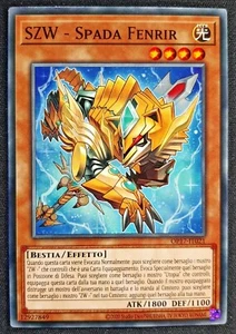 SZW SPADA FENRIR Comune in Italiano OP17-IT021 YUGIOH - Foto 1 di 1