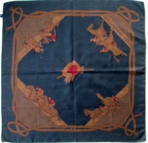 -Superbe Foulard RALPH LAUREN soie TBEG vintage SCARF 87 x 88 cm - Imagen 1 de 6
