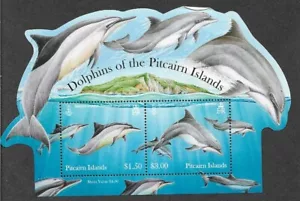 Pitcairn islands -Dolphins of Pitcairn min sheet -2012 - Picture 1 of 1