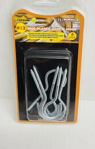 6 ganchos utilitarios de 3" grandes tornillo ojo acero marco colgante puerta # 11-MMH12 - Imagen 1 de 4