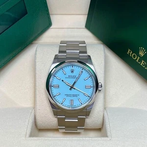 Unworn 2024 Rolex OP 36 Turquoise Blue Dial 36mm Oystersteel 126000-0006 - Picture 1 of 14