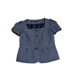 Blazer donna Nine West manica corta ufficio carriera grigio 8  - Foto 1 di 9