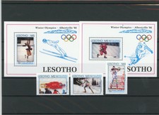 Lesotho MiNr. 995-97, Block 92-93 postfrisch MNH Olympia (Oly2887