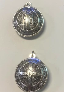 Medaglia San Benedetto tono argento, nuova #MD-006 - Foto 1 di 4