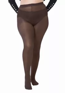 Womens Plus Size 40 Denier Little Short Leg Albers Tights Navy Brown Beige - Imagen 1 de 6