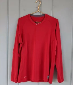 Nike Pro Combat Shirt Herren Large L Fitted Langarm Rot Athletic Crew Dri Fit - Bild 1 von 5