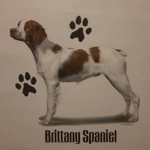 BRITTANY SPANIEL DOG BREEDS PROFILE DESIGNS SHIRT (FRONT PRINT ONLY)  - Picture 1 of 3