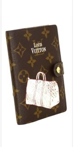 LOUIS VUITTON KEEPALL MONOGRAM NOTEBOOK BRAUN CANVAS GELDBÖRSE - Bild 1 von 10