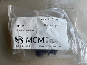 Black Male F Type Push On Balun 75 / 300 OHM  for TV UHF VHF FM Antenna Balum  - Picture 1 of 2