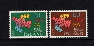 Islandia 1961 EUROPA, PALOMAS VOLADORAS MNH Sc 340-341 - Imagen 1 de 1