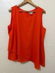 Bisou Bisou Damen ärmelloses asymmetrisches Top Gr. XL Karriere Strand Reise Resort - Bild 1 von 9