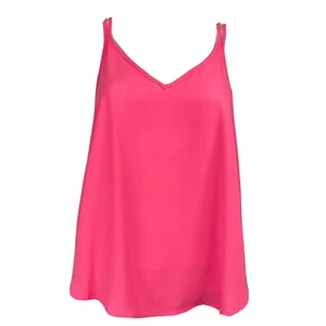 ASTR Shirt Womens Sz L Pink Tank Cami Flowy Spaghetti Strap Keyhole Racerback - Picture 1 of 9