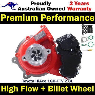 Turbocargador de alto flujo GEN1 para Toyota HiAce 1GD-FTV 2,8 L Foto 1 de 4