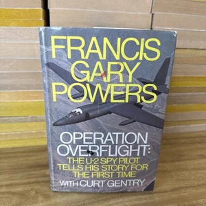 Francis Gary Powers "Operation Overflight" SIGNED book. U2 Spy Plane - Foto 1 di 10