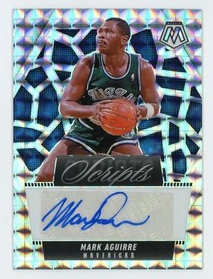 2024-25 Panini Mosaic #MS-MAD Mark Aguirre Scripts Auto Silver Mosaic - Image 1 of 2
