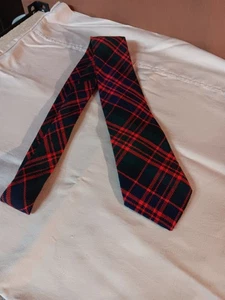 Vintage Lochcarron of Scotland 100% New Wool Tie McDonald Tartan (Plaid) - Picture 1 of 10