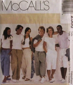McCall's 2586 UNISEX L-XL Baggy lose Kordelzug Cargohose & Shorts Muster UC - Bild 1 von 2