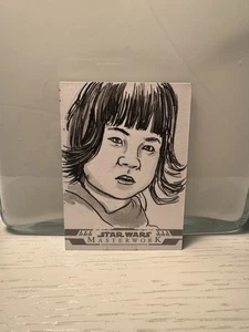 2024 Topps Star Wars Masterwork Rose Tico 1/1 Sketch Card By Neil Camera - Picture 1 of 2