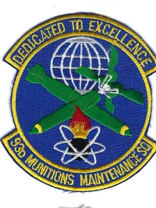 PATCH USAF  93RD MUITIONS MAINTENANCE  SQ MMS CASTLE AFB          M-20 - Picture 1 of 1