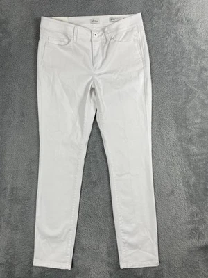 J Jill Denim Pants Womens 4 White Authentic Fit Slim Ankle Stretch Jeans Casual - Image 1 of 4