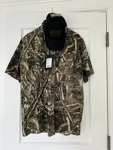 Beretta Camo Shirt L Vented Right Hand Shooting Hunting ShortSleeve Tactical cap - Picture 1 of 24