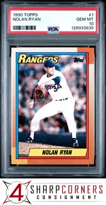 1990 Topps #1 Nolan Ryan Rangers Hof PSA 10 Foto 1 de 2