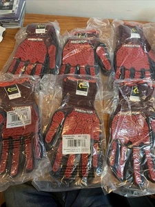 MCR Safety PD3952XXL Gloves, Predator, 18 Gauge Black/red Size XXL 6 Pairs - Picture 1 of 3