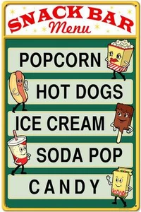 Vintage Retro Film Kino Theater Snack Bar Blechschild Unikat Deko RPC214 - Bild 1 von 1