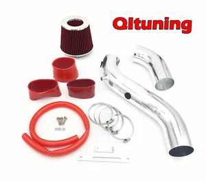 Red 2PC 2004-2009 Dodge Durango 3.7L 4.7L 5.7L Cold Air Intake Kit Filter - Foto 1 di 1