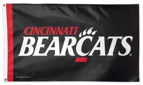 University of CINCINNATI BEARCATS Official NCAA Team Logo 3'x5' DELUXE FLAG Cover