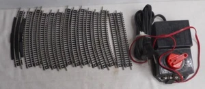 1 Lot of (14)  N Scale Railroad Track & (1) Power Pack #6607 Hobby Transformer - Picture 1 of 3