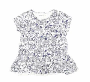Nutmeg Girls Blue Cotton blend T-Shirt Size 10-11 Years Pul - Picture 1 of 12
