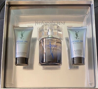 De colección Yves Saint Laurent YSL L’Homme Libre 3 piezas RARO COLECCIONISTAS Juego de Regalo Foto 1 de 4
