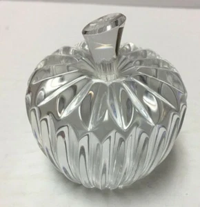 Waterford Crystal Apple with Stem Paperweight 3 1/8"H EUC! - Picture 1 of 10