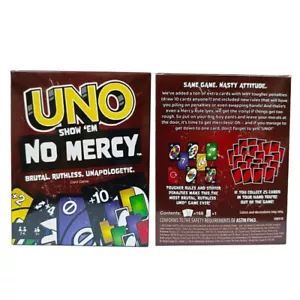 Mattel Games UNO Show ? No Mercy Card Game for Kids Adults & Family Parties UK - Picture 1 of 10