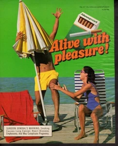 Vintage print ad advertisement Tobacco Cigarette Newport Beach Umbrella Fight ad - Picture 1 of 1